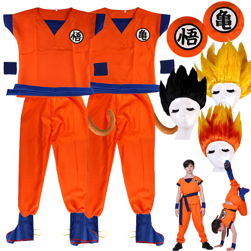 Anime Zoey Cosplay - Cadılar Bayramı Goku Yetişkin Çocuk Kostümleri