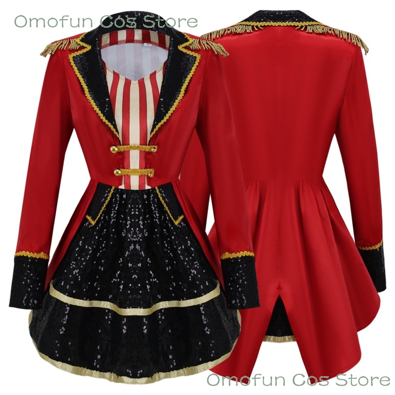 Anime Cosplay Events 2026 - Kadınlar için Sirk Şefi Kostümü, Blazer