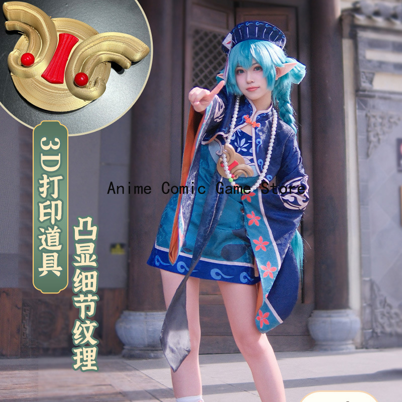 Anime Zombie Cosplay - Stokta Mikuu Zombi Cosplay Kostüm Peruk