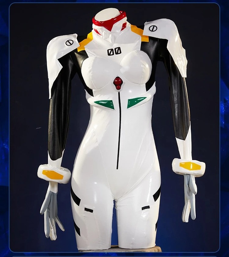 Anime Cosplay Bodysuit - Rei Ayanami Plugsuit Cosplay Kostüm Beyaz
