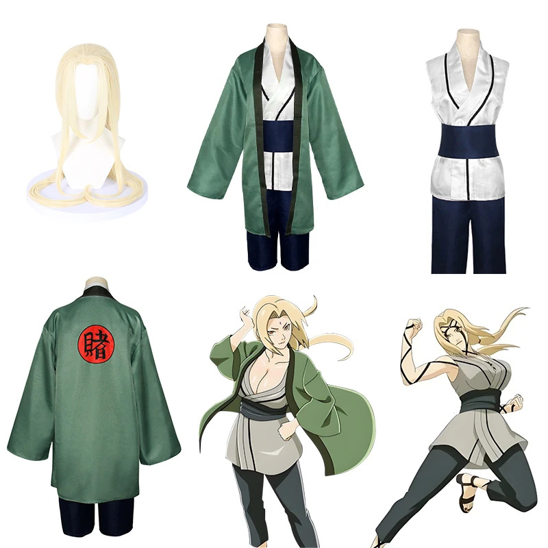 Cosplay Anime Tsunade - Tsunade Cosplay Kostüm Anime Karikatür Kız
