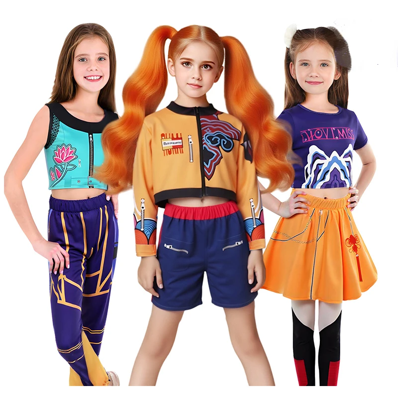 Anime Zoey Cosplay - Çocuklar için Cadılar Bayramı Cosplay Anime