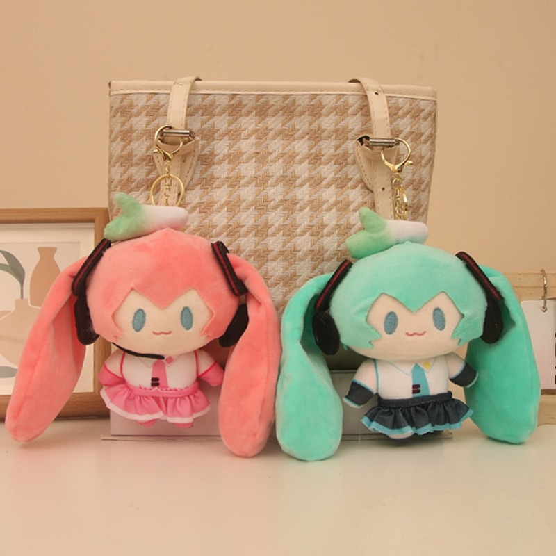 Anime Cosplay Girlfriend - Hatsune Yeni Miku Peluş Oyuncak Anahtarlık