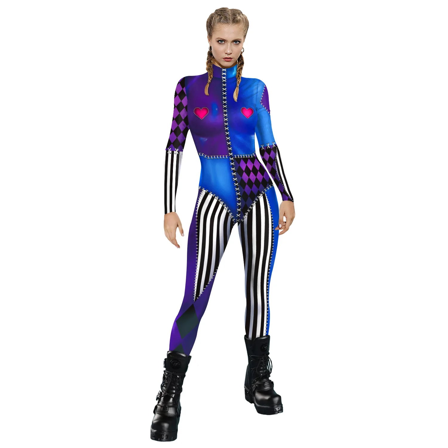 Anime Harley Quinn Cosplay - Anime Harley Cosplay Kostüm Kadın Film