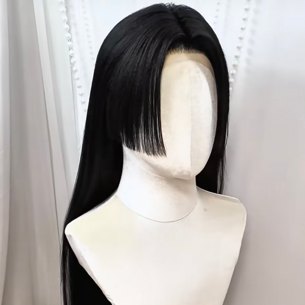 Anime Cosplay Girl With Black Hair - Anime Boa Hancock Cosplay Peruk Uzun
