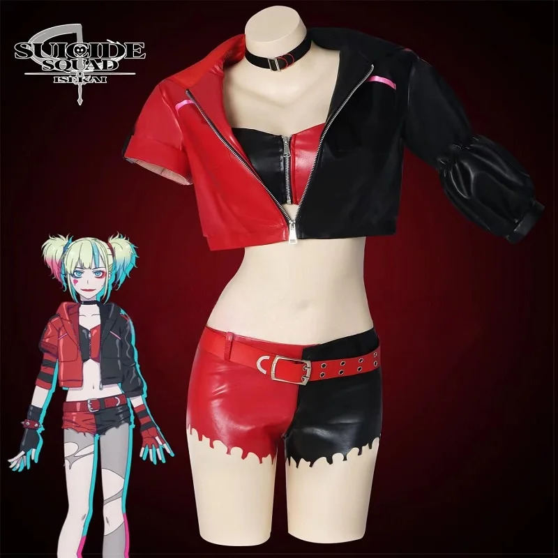 Anime Harley Quinn Cosplay - 2025 aaa Harley Quinn Cosplay Kostümü