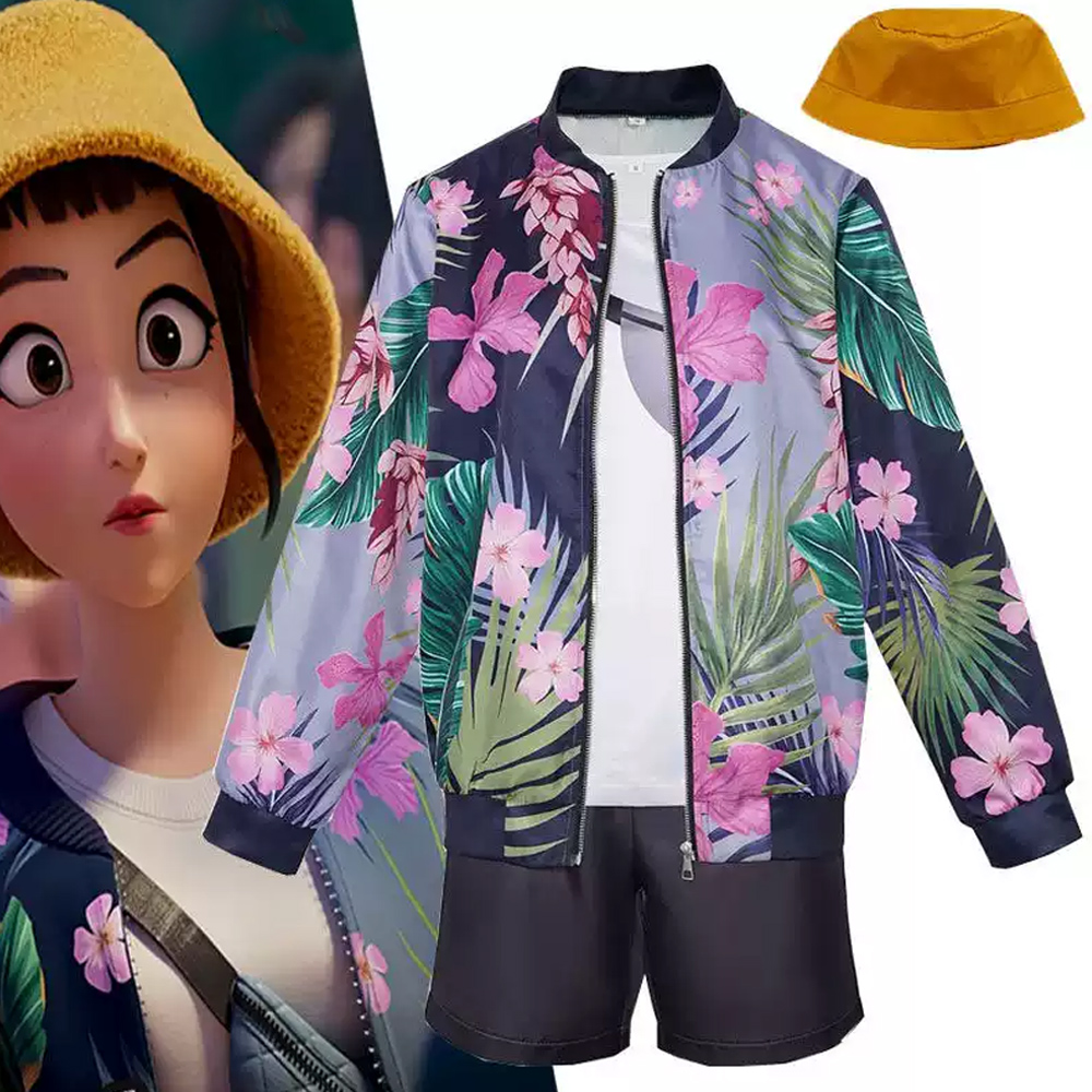 Anime Zoey Cosplay - Zoey Cosplay Kostümü Zoey Çiçek Baskılı