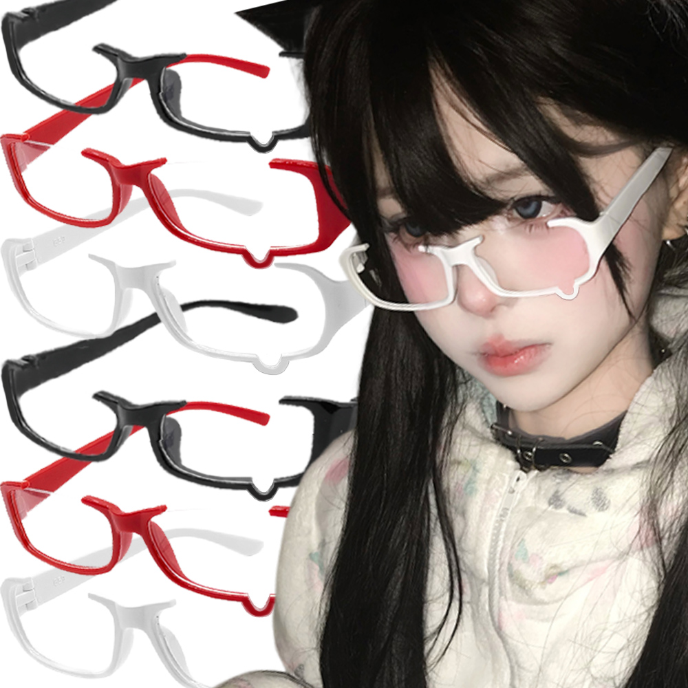Anime Cosplay Korean Girl - Japon animesi Ağlayan Gözlük Yarım Çerçeve