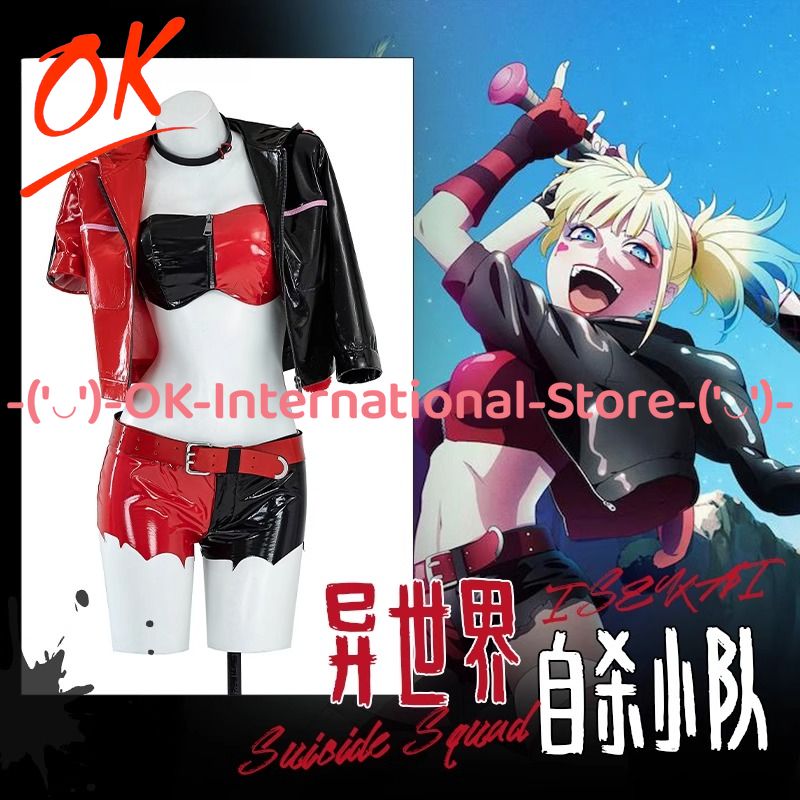 Anime Harley Quinn Cosplay - Harley Quinn Cosplay Kostüm Anime Oyun