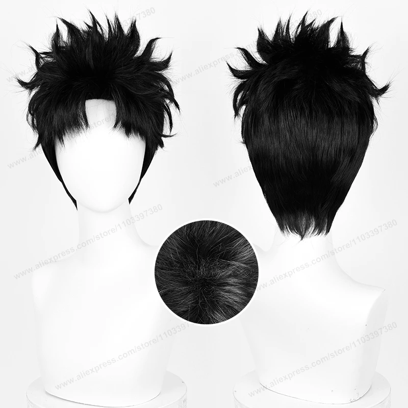Anime Cosplay Obito - Okarun Cosplay Isıya Dayanıklı Sentetik Peruk