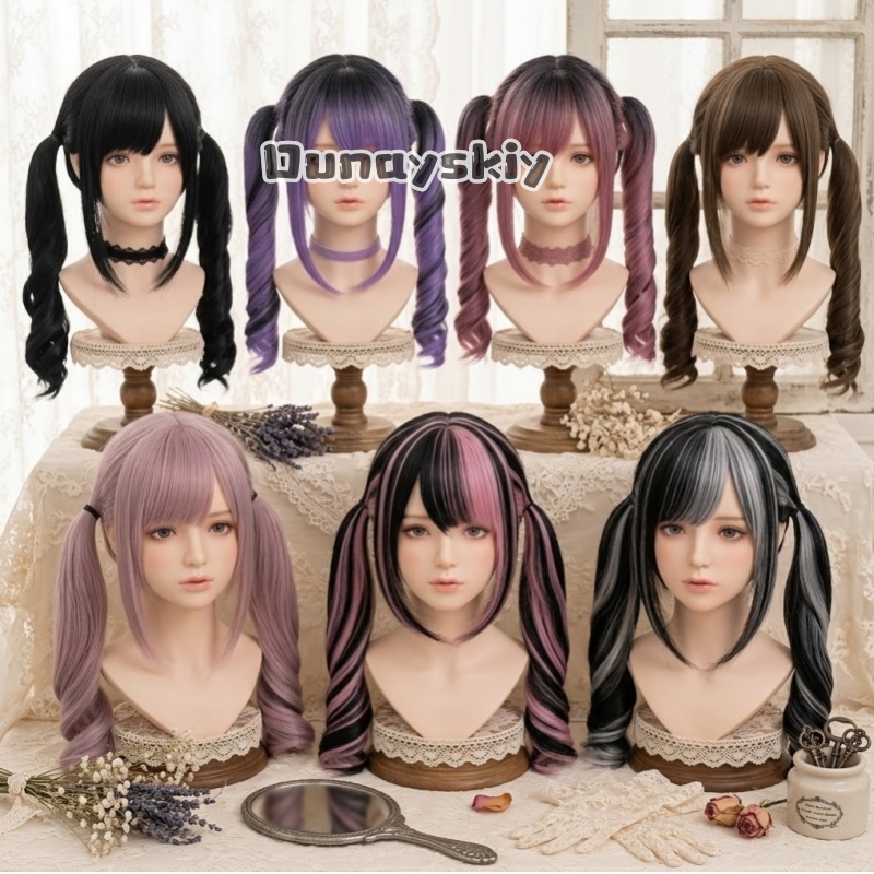 Cosplay Anime Black Hair - Cosplay Jirai Kei Cadılar Bayramı Partisi