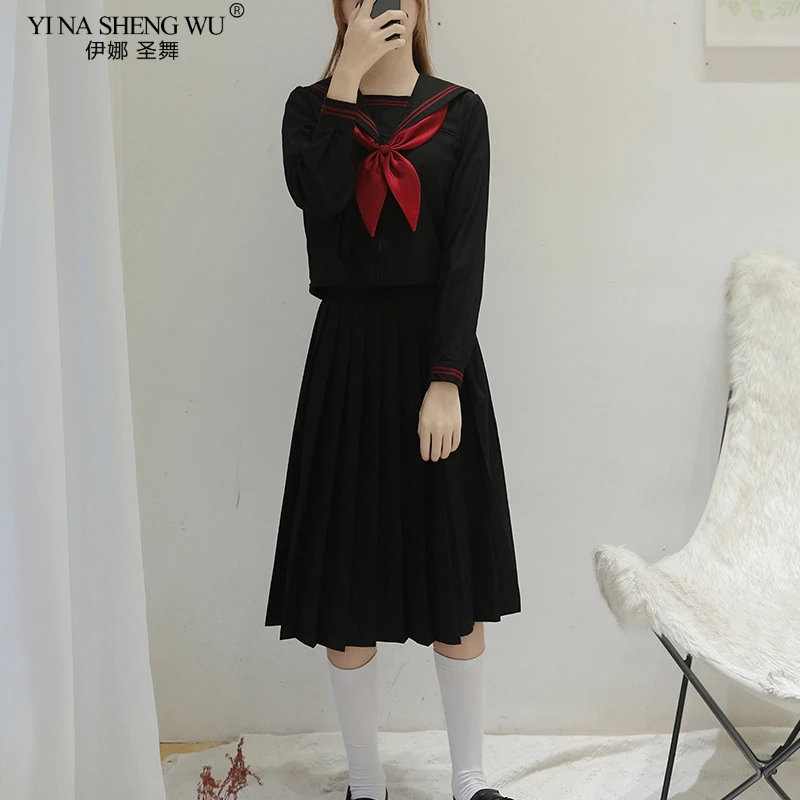 SİYAH Ortodoks Kolej Tarzı Jap - Anime Cosplay Korean Girl incelemesi ve fiyatı