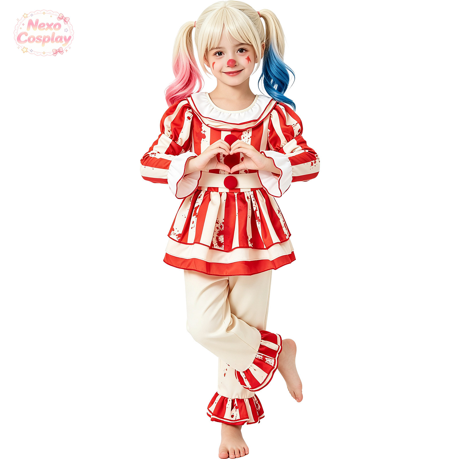 Çocuklar Kırmızı Beyaz Çizgili - Anime Cosplay Red incelemesi ve fiyatı
