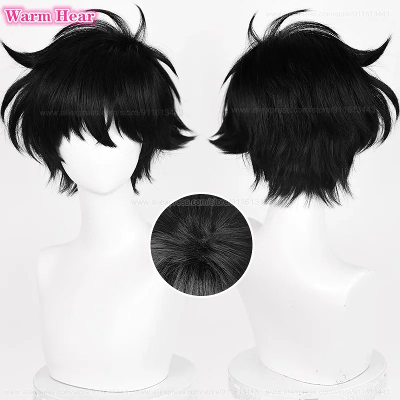 Kuroba Kaito Sentetik Kısa 28  - Cosplay Anime Black Hair incelemesi ve fiyatı