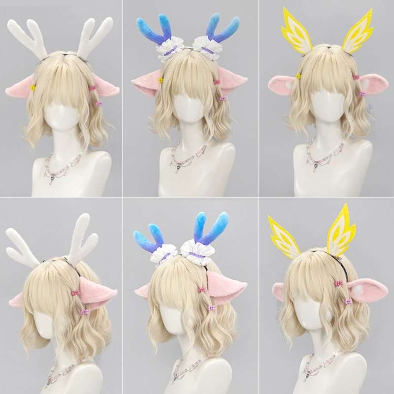 Cosplay için Peluş Geyik Kulak - Anime Cosplay Girl Photo incelemesi ve fiyatı