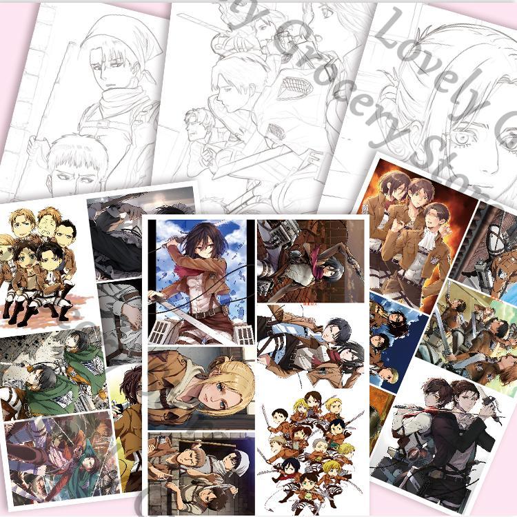 Anime Eren Jaeger Mikasa·Acker - Anime Cosplay Drawing incelemesi ve fiyatı