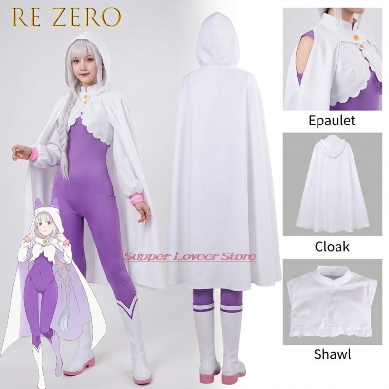 Re Zero Emilia Cosplay Kostüm  - Anime Cosplay Events 2026 incelemesi ve fiyatı