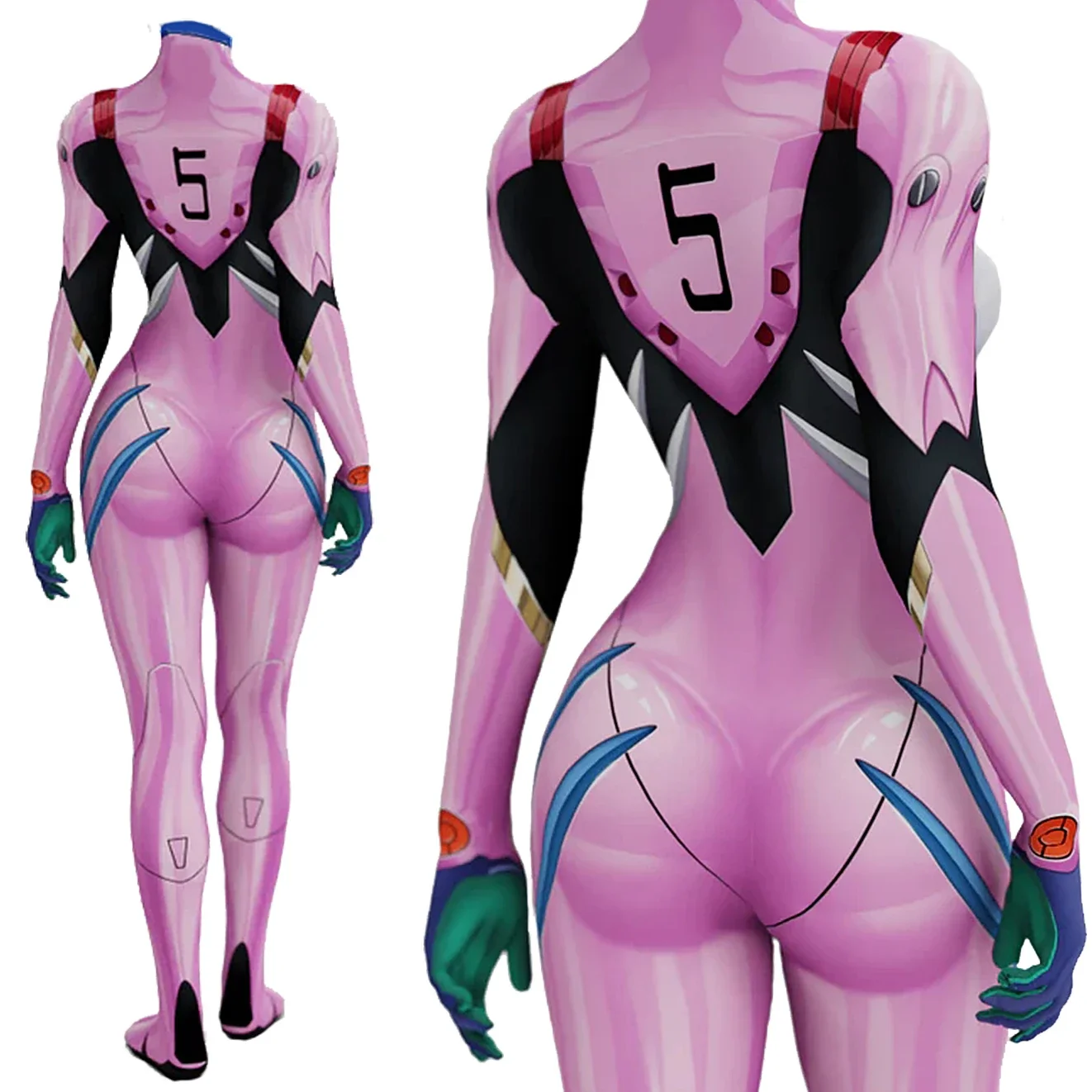 Anime EVA 05 Makinami Cosplay  - Anime Cosplay Bodysuit incelemesi ve fiyatı