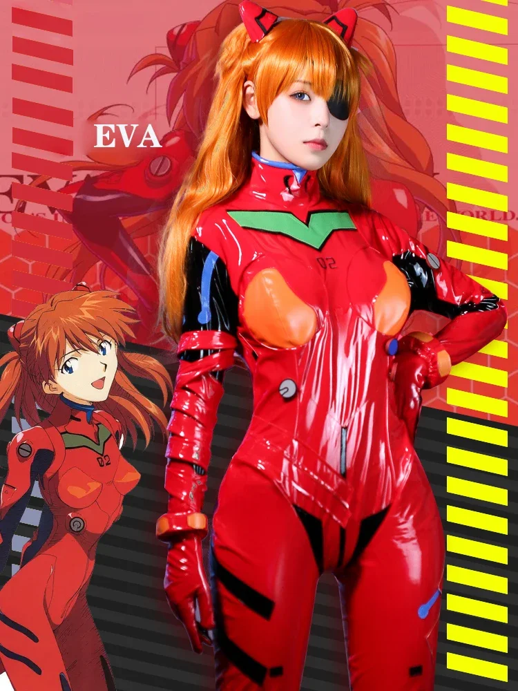 Yeni Eva Shikinami Asuka Langl - Anime Cosplay Bodysuit incelemesi ve fiyatı