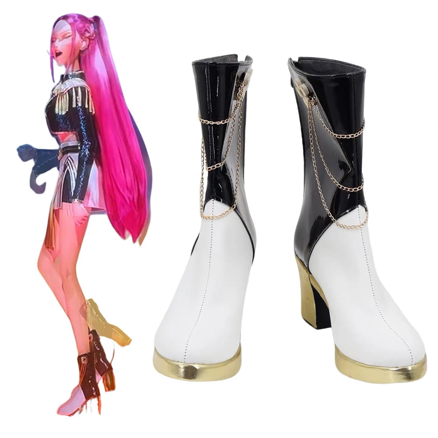 Zoey Mira Rumi Boots Siyah Alt - Anime Zoey Cosplay incelemesi ve fiyatı